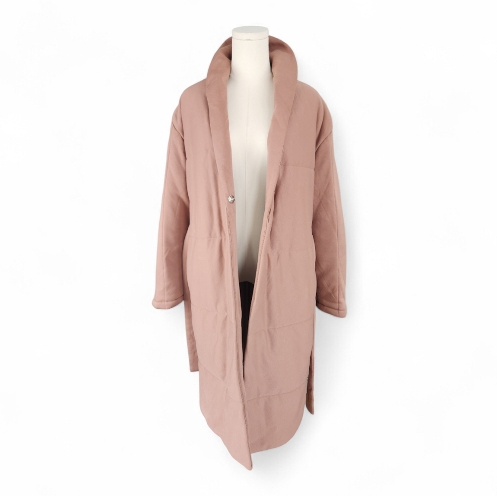 NWOT Amazon Tan Belted Home Coat - Picture 6 of 13